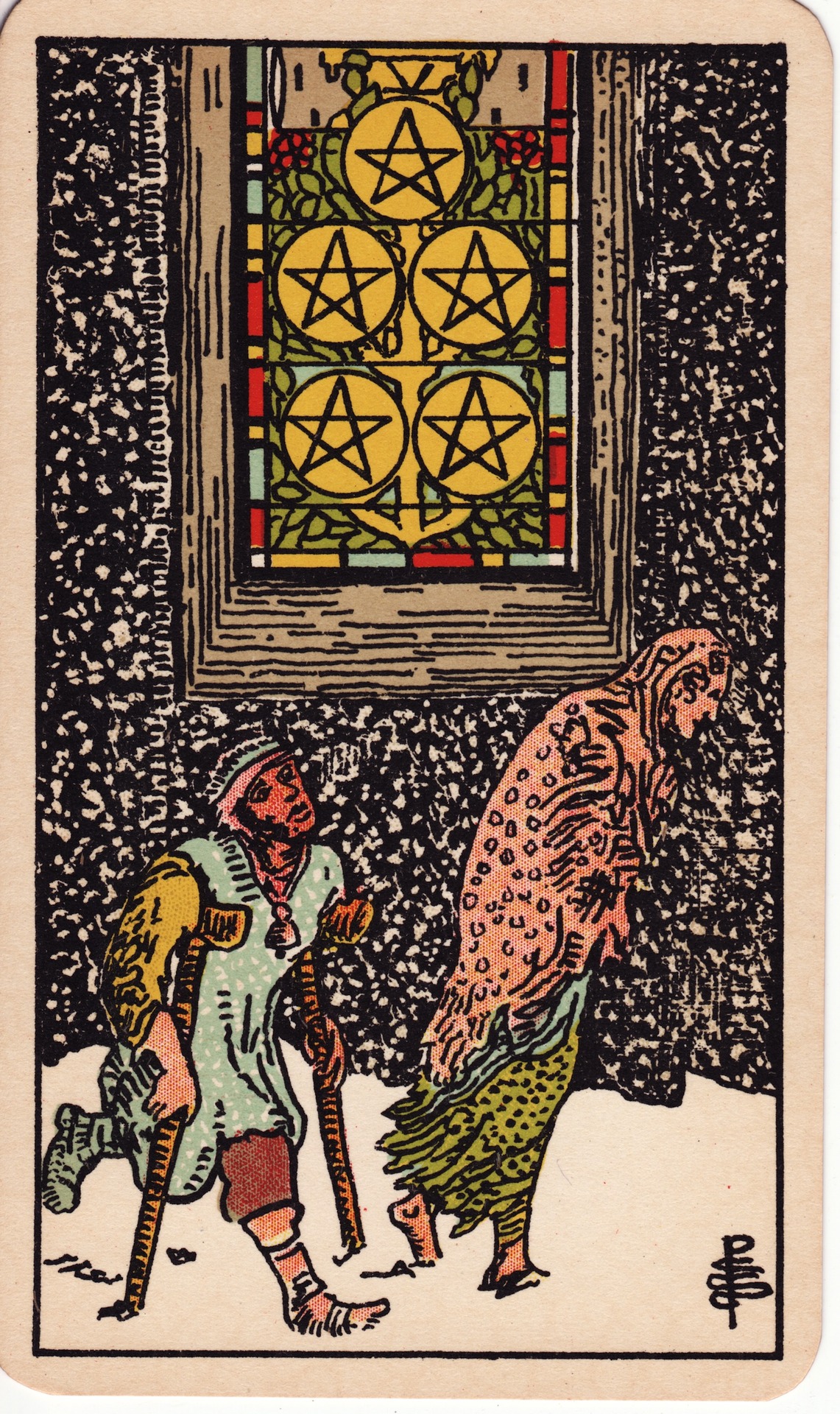 Five of Pentacles Tarot Card